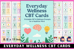 Everyday Wellness CBT Cards for Mental Health - CraftNest - Digital Crafting and Art