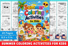 Summer Coloring Activities for Kids Workbook