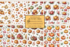 Autumn Vibes Seamless Papers - CraftNest - Digital Crafting and Art