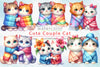 Couple Cat Clipart Bundle
