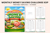 Monthly Money Saving Challenge Planner