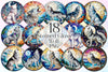Stained Glass Howling Wolf Clipart Bundle