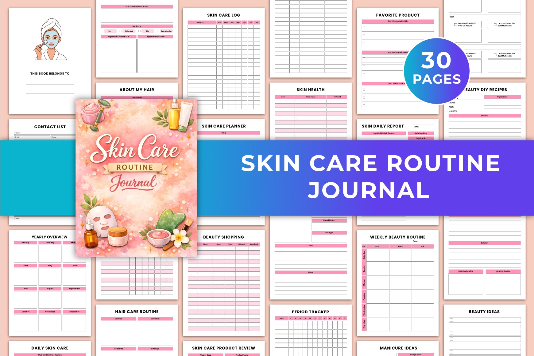 Skin Care Routine Journal
