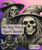 Old Hag Witch Clipart Bundle