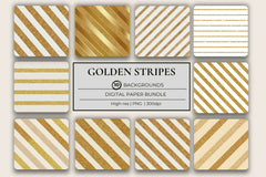 Golden Glitter Stripes Background Papers - CraftNest - Digital Crafting and Art