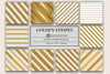 Golden Glitter Stripes Background Papers