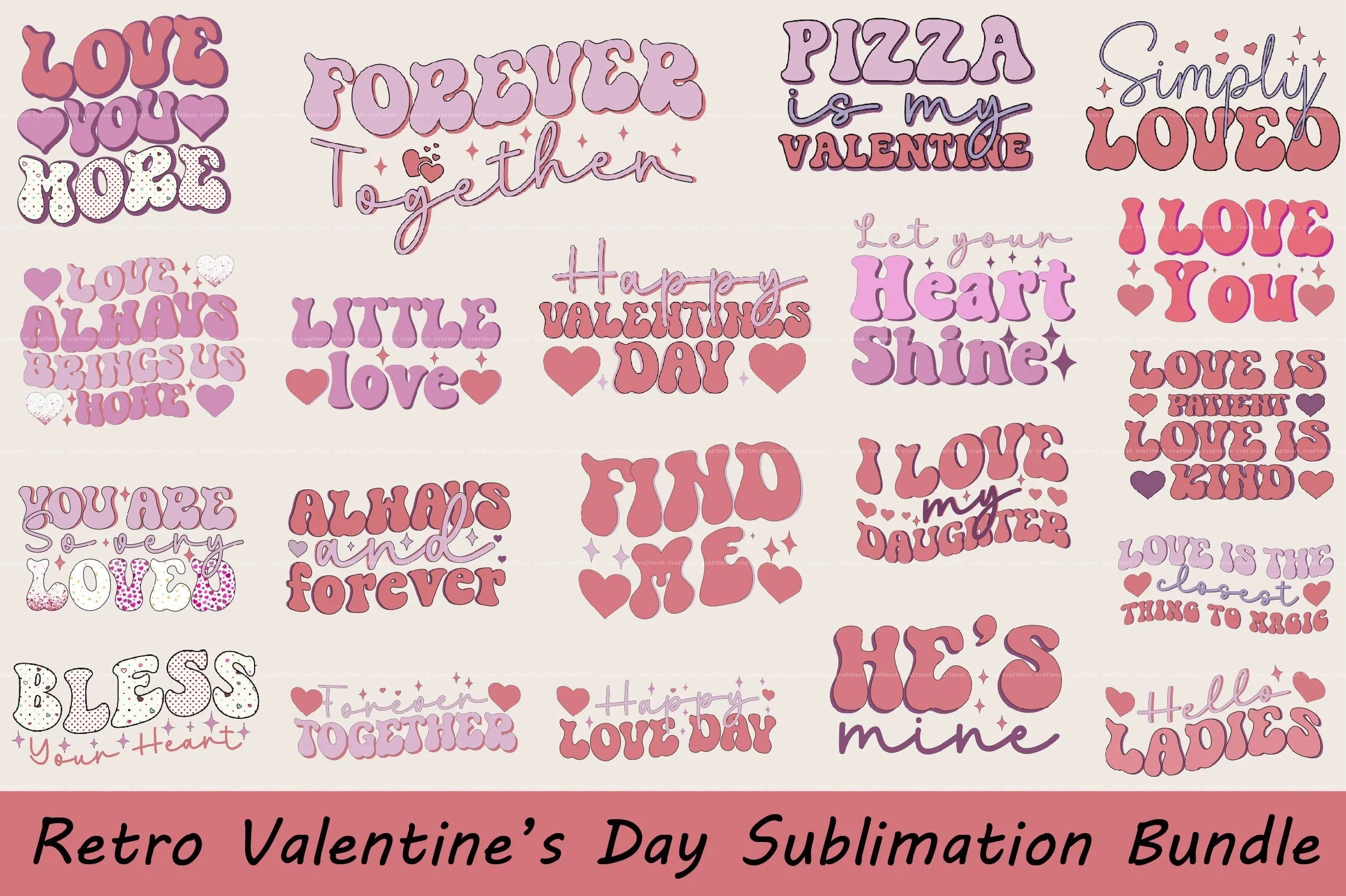 Valentine Design Clipart Bundle