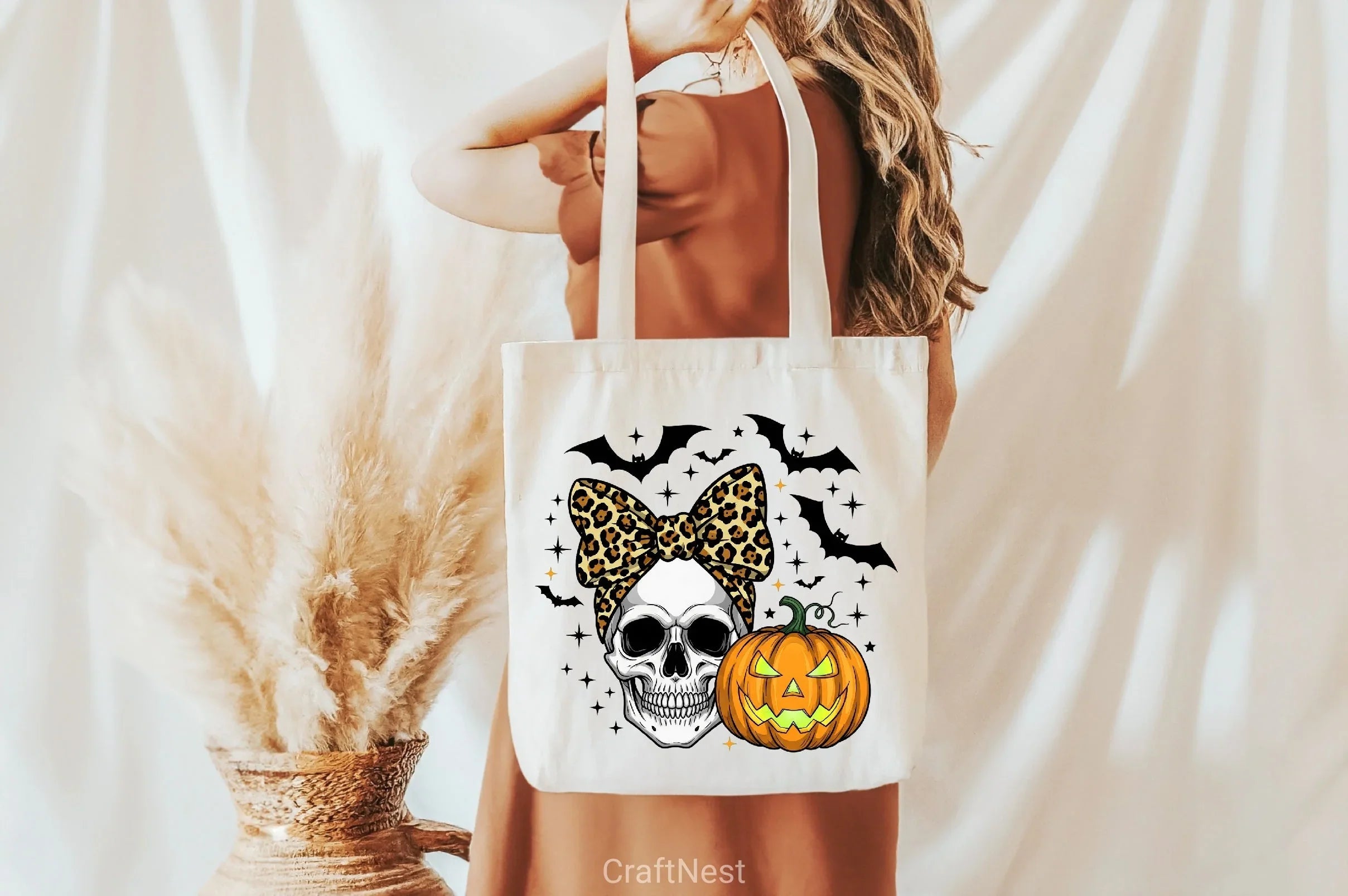 Skull & Bow Pumpkin Halloween Clipart Bundle - CraftNest - Digital Crafting and Art