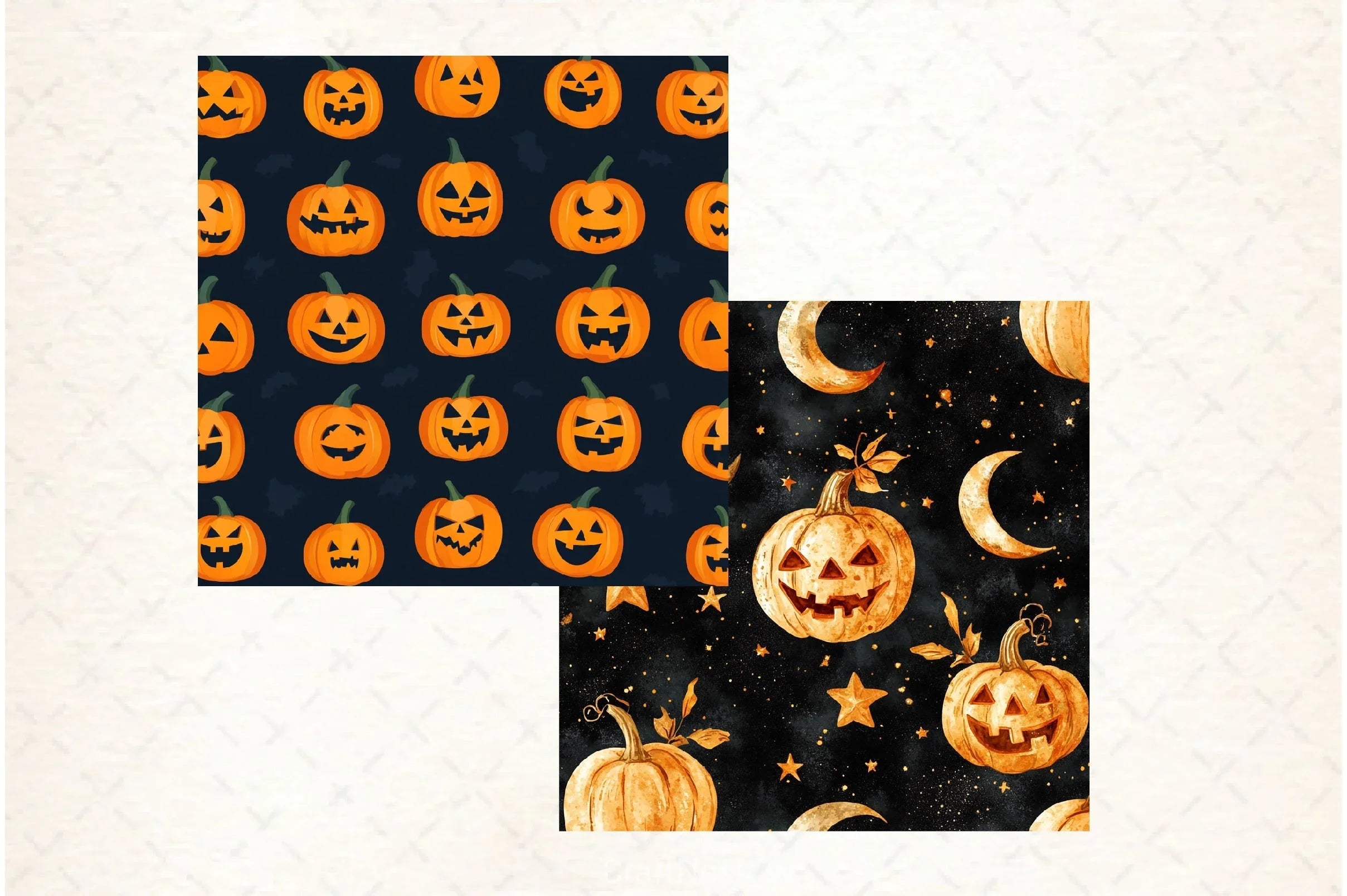 Happy Halloween Digital Paper Pack 5 - CraftNest - Digital Crafting and Art