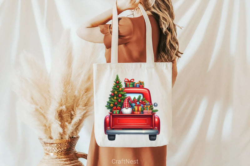 Merry Christmas Truck Clipart Bundle 3 - CraftNest - Digital Crafting and Art