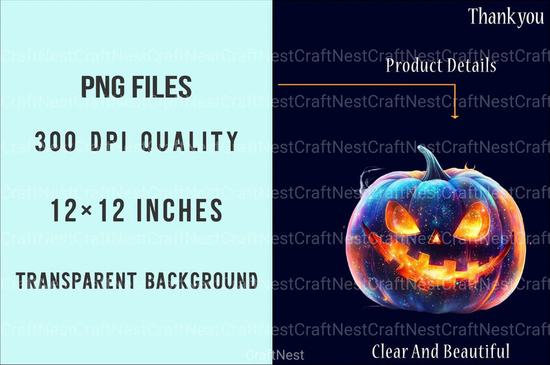 Halloween Pumpkin Clipart Bundle 99 - CraftNest - Digital Crafting and Art
