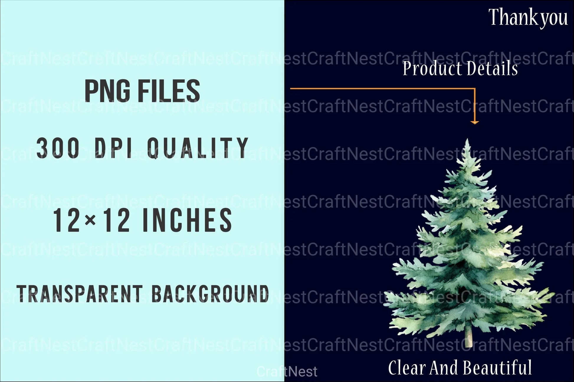 Whimsical Christmas Tree Clipart Bundle 8 - CraftNest - Digital Crafting and Art