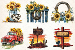 Western Boho Wedding Clipart Bundle 7 - CraftNest - Digital Crafting and Art