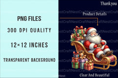 Santa Claus Christmas Clipart Bundle 99 - CraftNest - Digital Crafting and Art