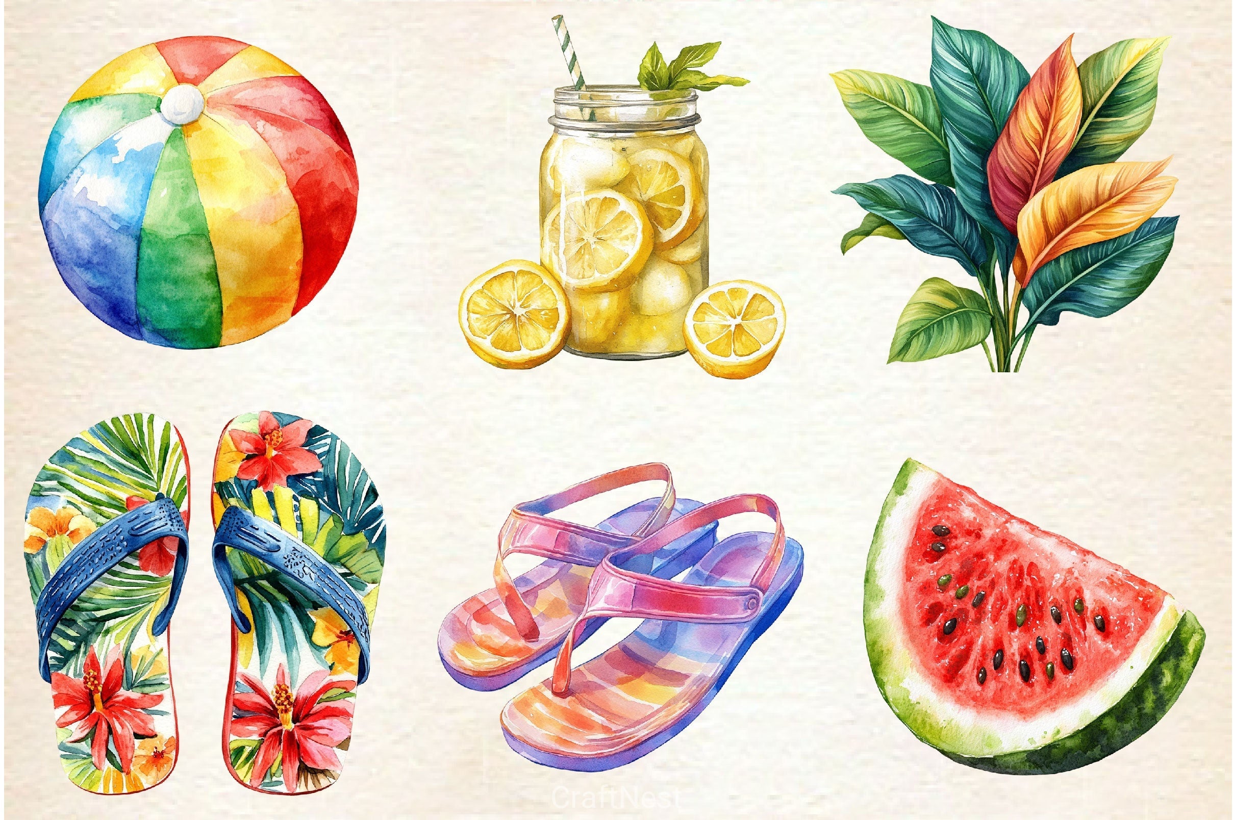 Summer Vibe Clipart Bundle 2