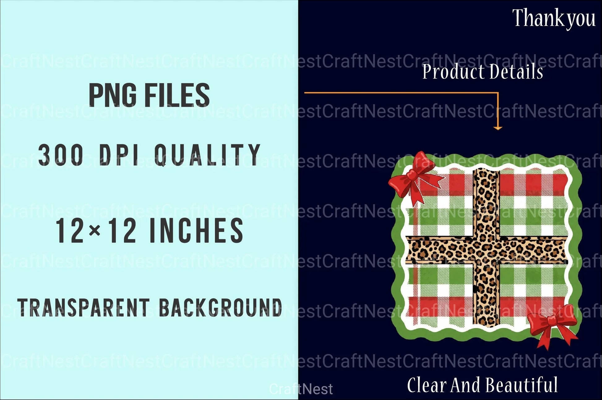 Coquette Christmas Frame Border Clipart Bundle - CraftNest - Digital Crafting and Art