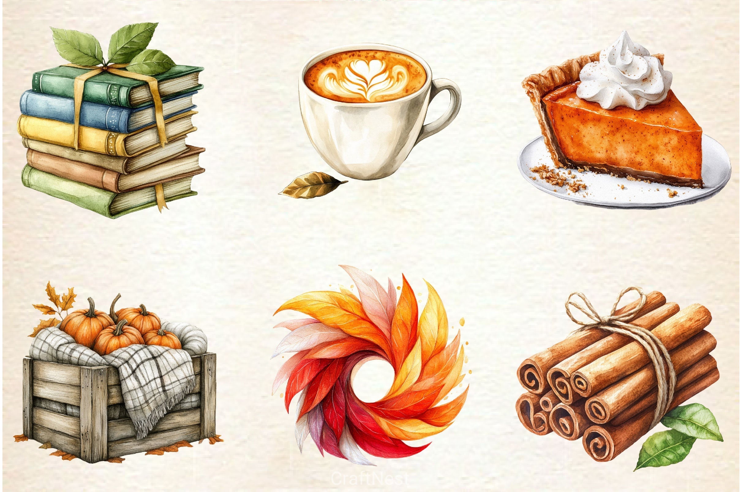 Beautiful Fall Clipart Bundle 3