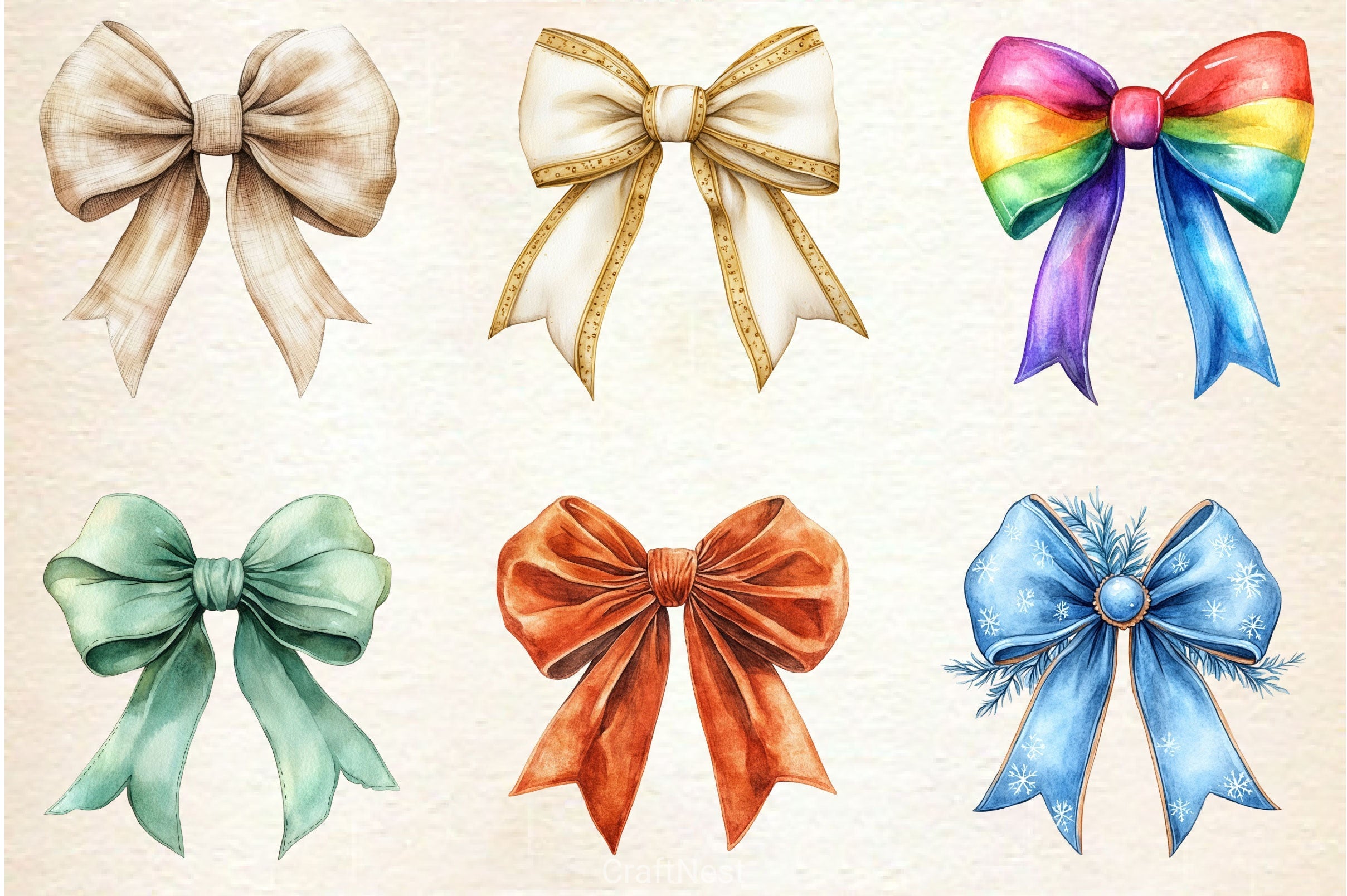 Bows Clipart Bundle