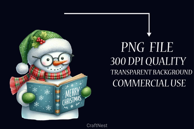 Christmas Snowman Clipart Bundle 11 - CraftNest - Digital Crafting and Art