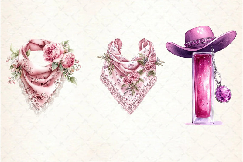 Cowgirl Party Clipart Bundle - CraftNest - Digital Crafting and Art