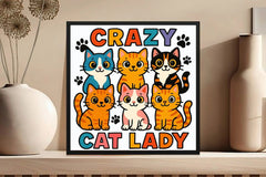 Funny Crazy Cat Lady Clipart Bundle - CraftNest - Digital Crafting and Art