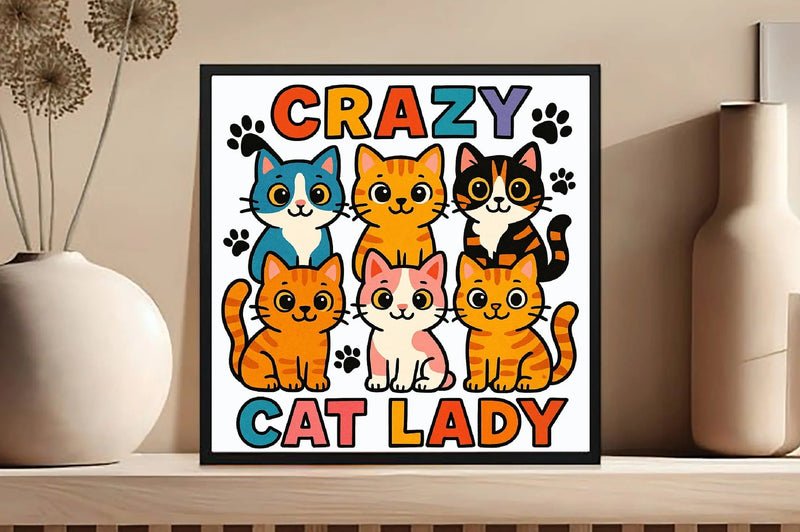 Funny Crazy Cat Lady Clipart Bundle - CraftNest - Digital Crafting and Art