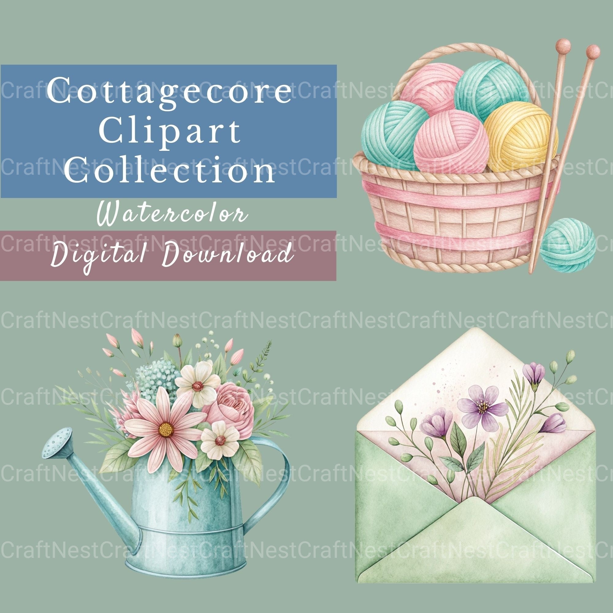 Cottagecore Clipart Bundle