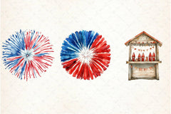 4th of July Fireworks Clipart Bundle 3 - CraftNest - Digital Crafting and Art