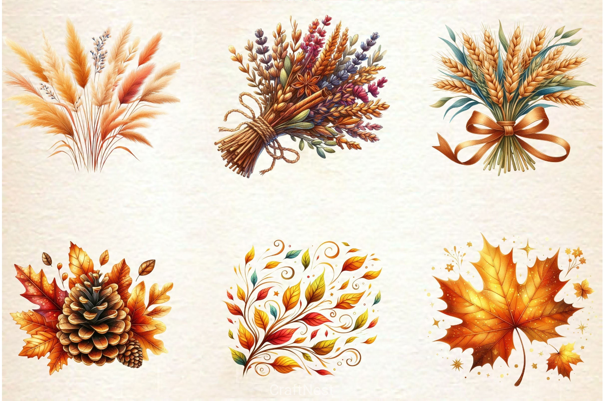 Autumn Nature Clipart Bundle