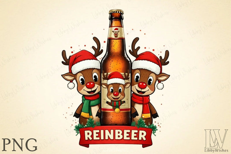 Beer Christmas Funny Clipart Bundle 1 - CraftNest - Digital Crafting and Art