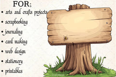 Wooden Sign Clipart Bundle 2 - CraftNest - Digital Crafting and Art