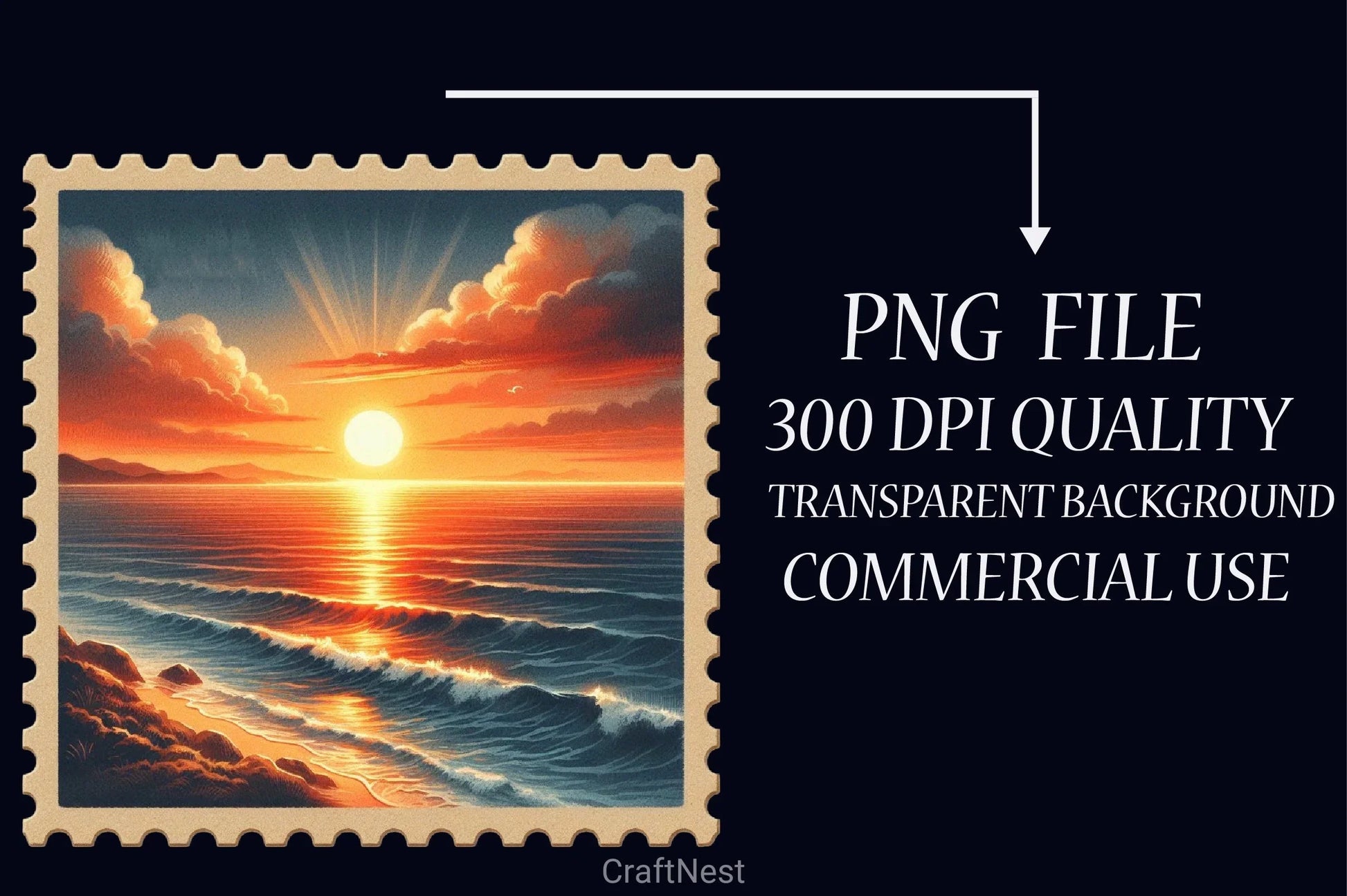 Summer Stamp Clipart Bundle - CraftNest - Digital Crafting and Art