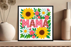 Floral Mama Mom Design Clipart Bundle - CraftNest - Digital Crafting and Art