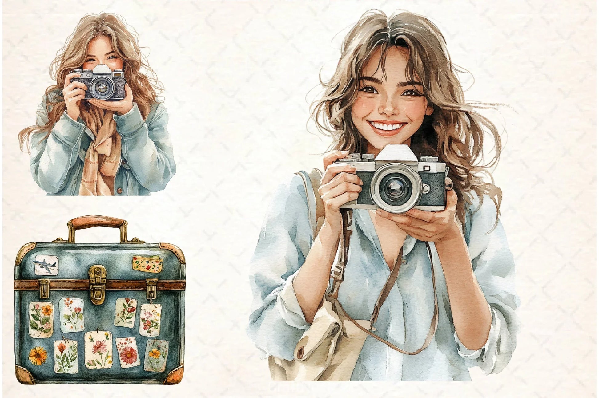 Boho Summer Clipart Bundle 3 - CraftNest - Digital Crafting and Art