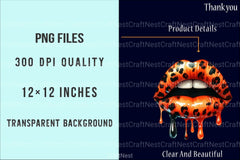 Animal Print Dripping Lips Clipart Bundle - CraftNest - Digital Crafting and Art