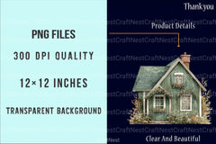 Christmas Houses Clipart Bundle - CraftNest - Digital Crafting and Art