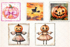 Halloween Stamp Clipart Bundle 2 - CraftNest - Digital Crafting and Art
