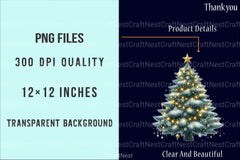 Christmas Tree Decorated Winter Clipart Bundle - CraftNest - Digital Crafting and Art