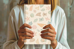 Seashell Pattern Digital Paper - CraftNest - Digital Crafting and Art