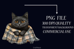 Creepy Cozy Halloween Clipart Bundle 1 - CraftNest - Digital Crafting and Art