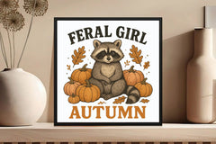 Feral Girl Autumn Clipart Bundle - CraftNest - Digital Crafting and Art