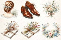 Nordic Wedding Clipart Bundle - CraftNest - Digital Crafting and Art