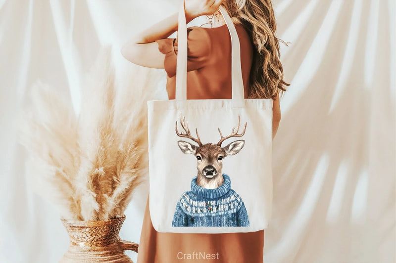 Cozy Christmas Blue Clipart Bundle - CraftNest - Digital Crafting and Art