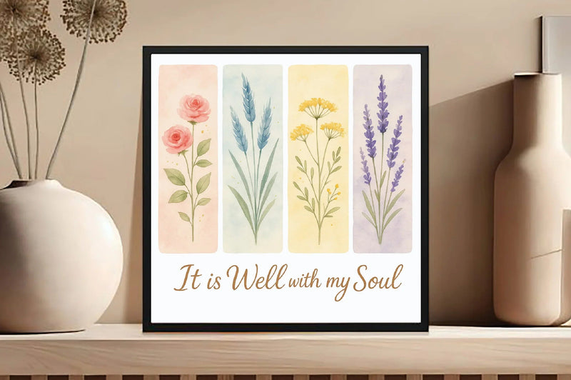 Brushstroke Floral Christian Flower Clipart Bundle - CraftNest - Digital Crafting and Art