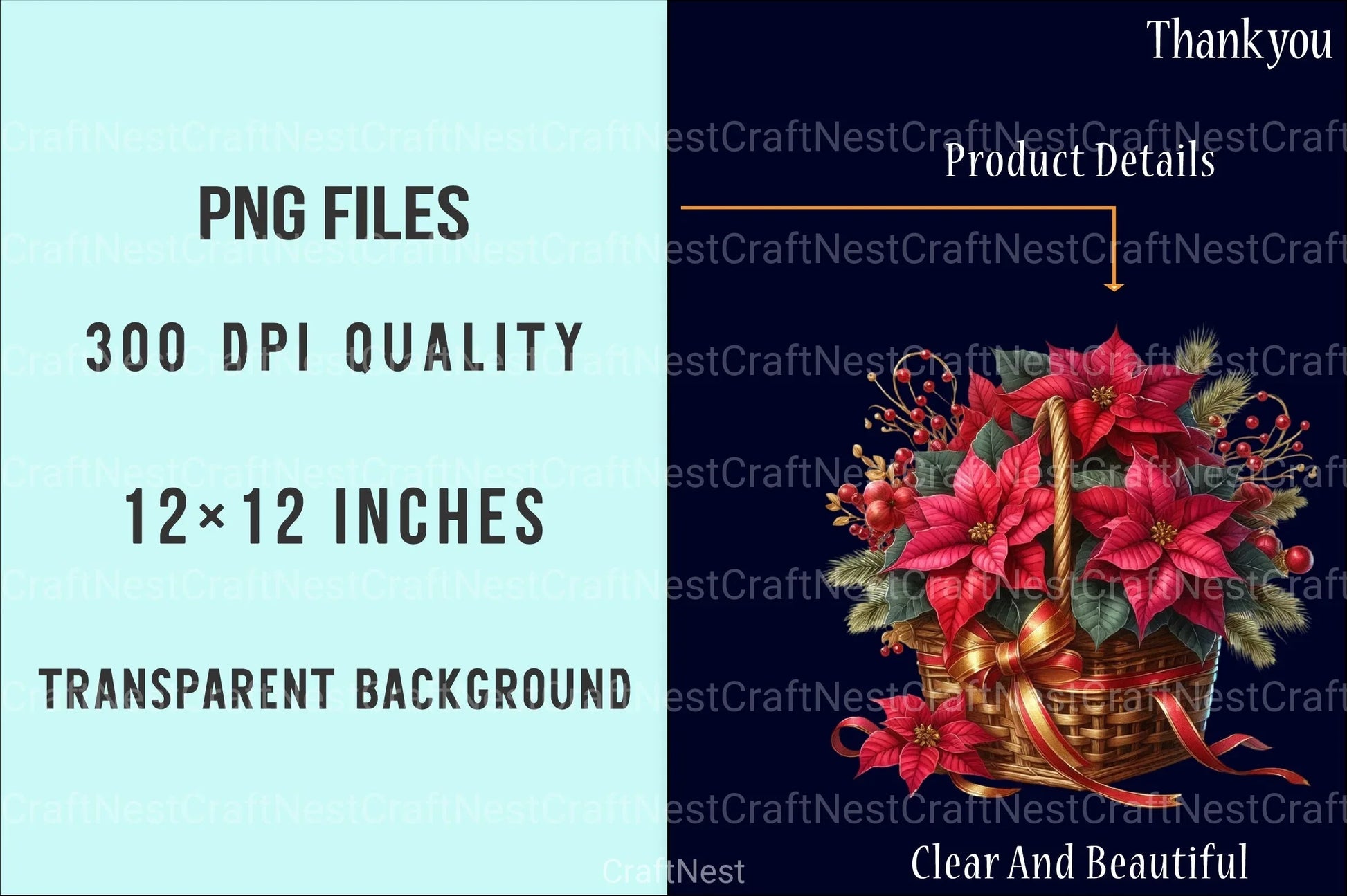 Christmas Gift Basket Clipart Bundle - CraftNest - Digital Crafting and Art