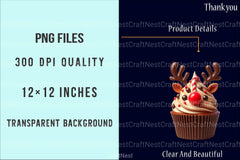 Christmas Cupcake Clipart Bundle 3 - CraftNest - Digital Crafting and Art