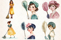 Retro Housewife Clipart Bundle - CraftNest - Digital Crafting and Art