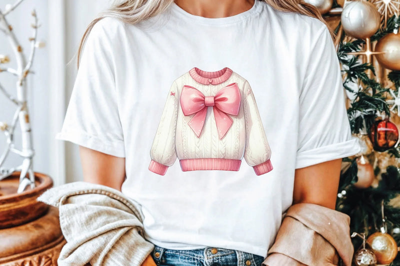 Pink Christmas Clipart Bundle 8 - CraftNest - Digital Crafting and Art