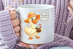 Summer Duck Clipart Bundle - CraftNest - Digital Crafting and Art