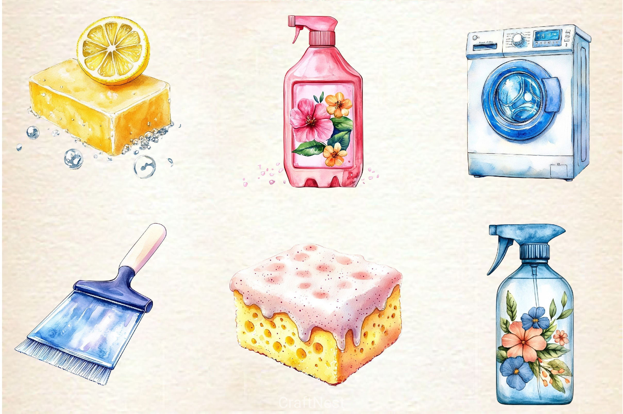 Housekeeping Clipart Bundle